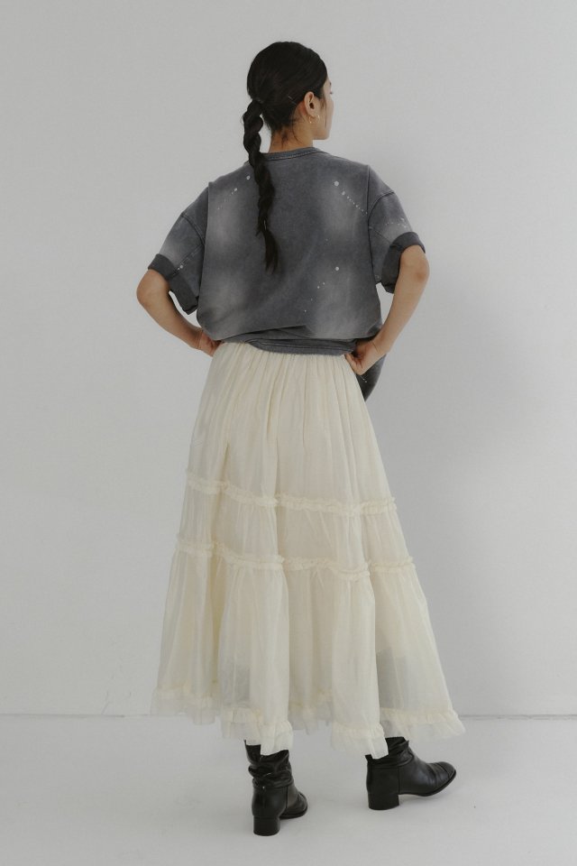 Neroli36 - Korean Women Fashion - #womensfashion - Embroidery Maxi Skirt - 9