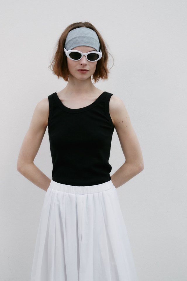 Neroli36 - Korean Women Fashion - #womensfashion - Return Ribbed Sleeveless Top - 7