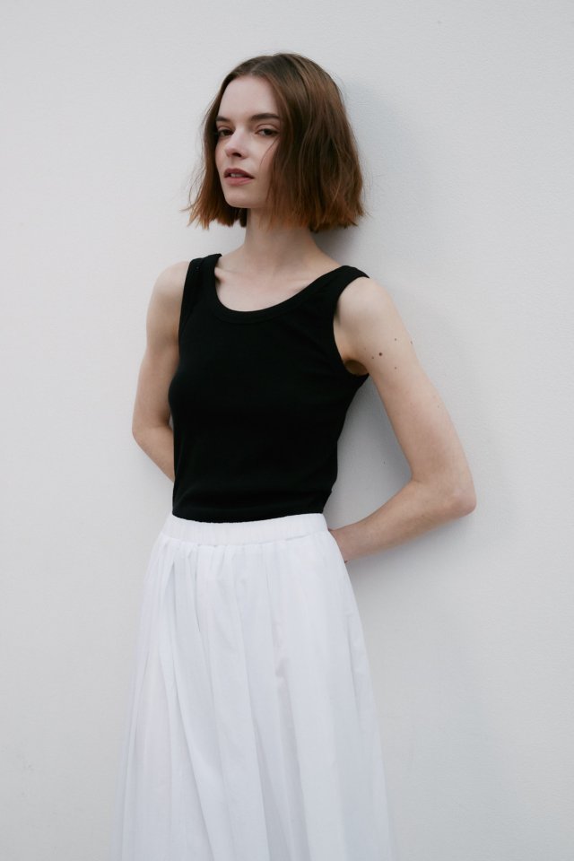 Neroli36 - Korean Women Fashion - #womensfashion - Return Ribbed Sleeveless Top - 9