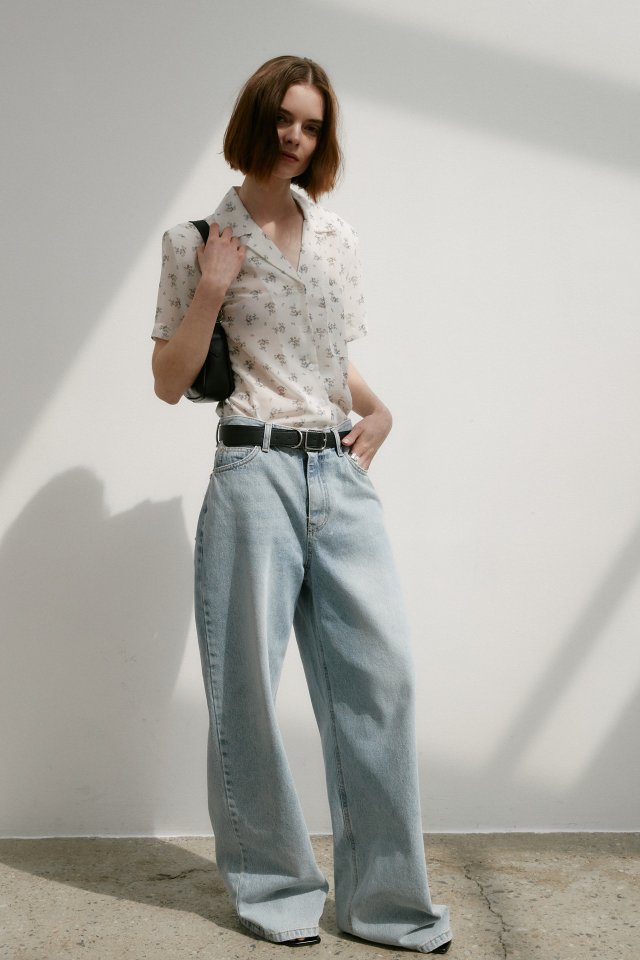 Neroli36 - Korean Women Fashion - #womensfashion - Flower Padded Shirt - 10