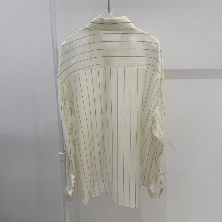 Neroli36 - Korean Women Fashion - #womensfashion - Tencel Stripe Shirt - 3
