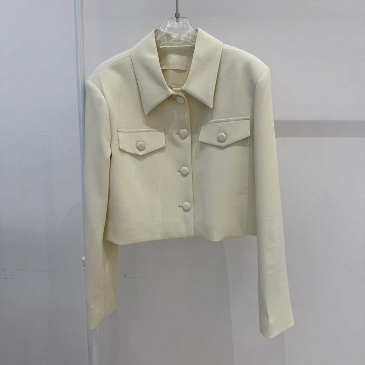 Neroli36 - Korean Women Fashion - #womensfashion - Collar Crop Jacket - 2