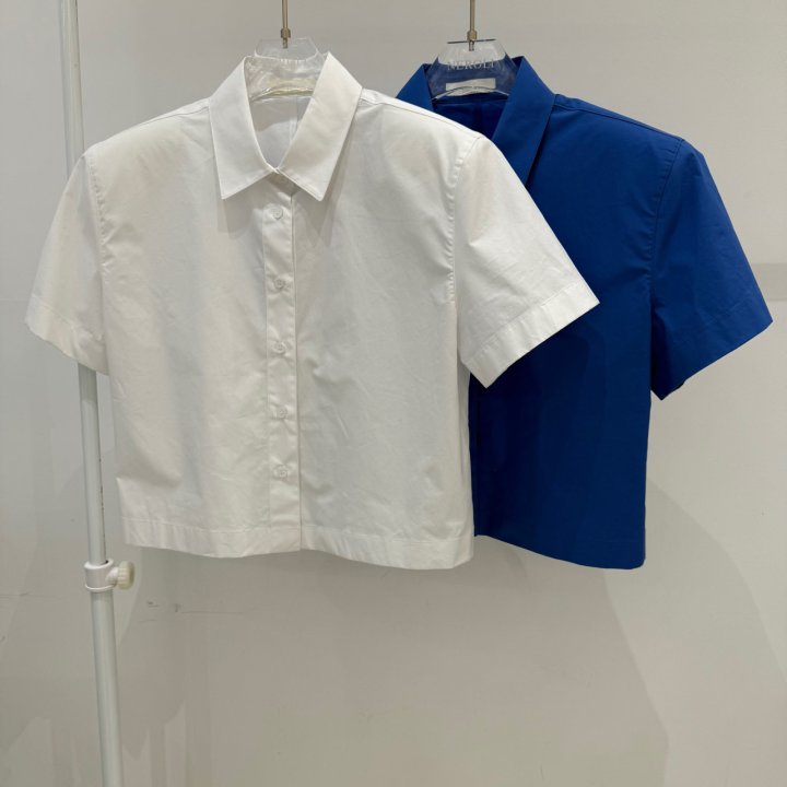 Neroli36 - Korean Women Fashion - #womensfashion - Silket Crop Shirt