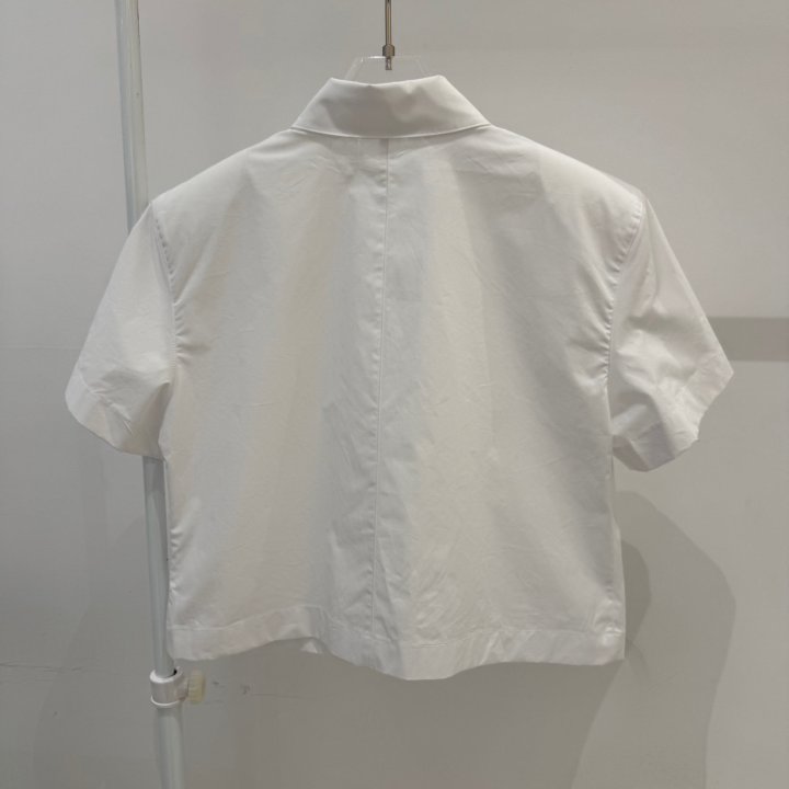 Neroli36 - Korean Women Fashion - #womensfashion - Silket Crop Shirt - 3