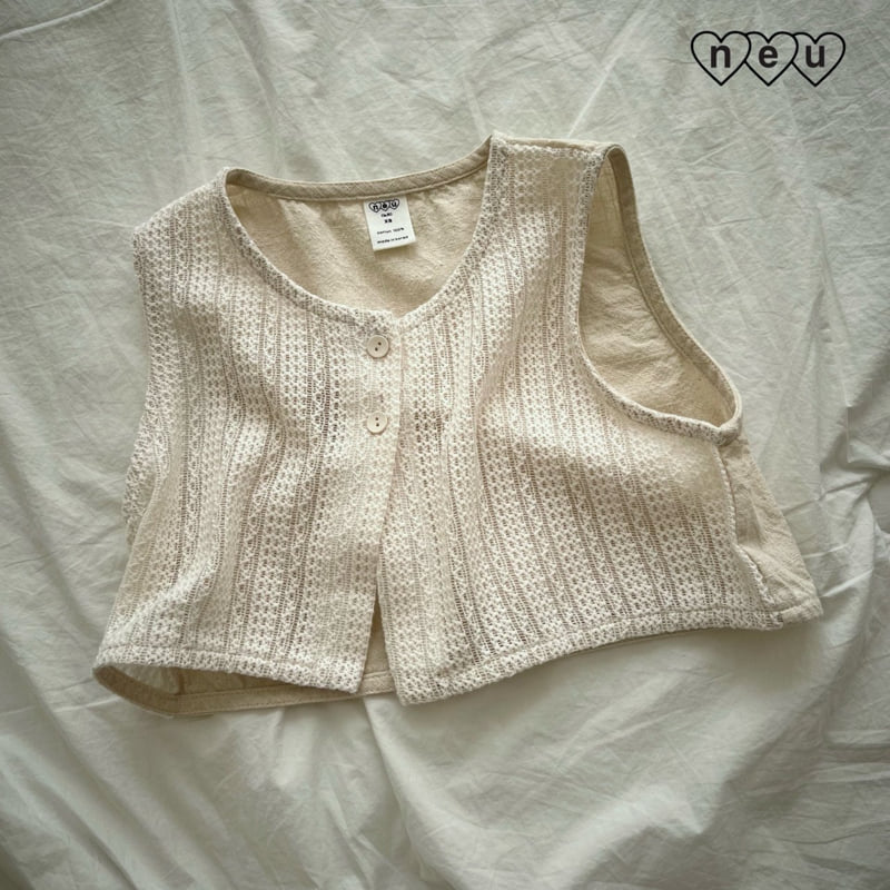Neu - Korean Baby Fashion - #babyboutique - Crochet Vest - 8