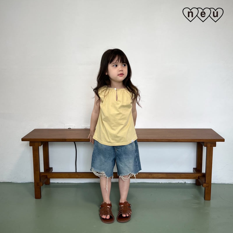 Neu - Korean Baby Fashion - #babyboutique - Cap Sleeve Tee - 3