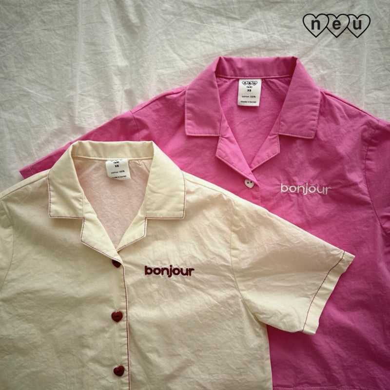 Neu - Korean Baby Fashion - #babyboutique - Bonjour Shirt