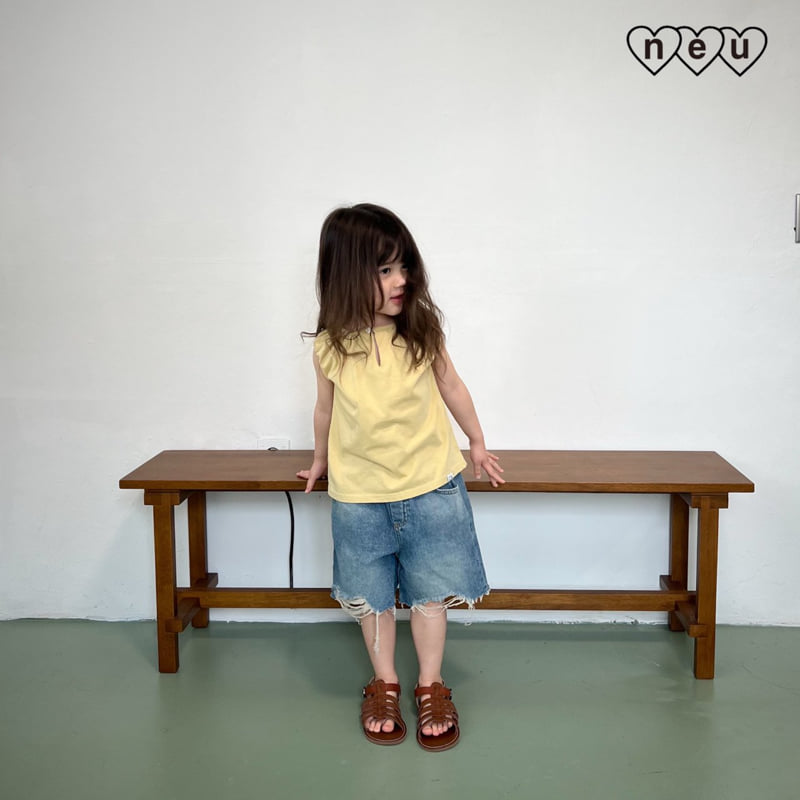 Neu - Korean Baby Fashion - #babyboutique - Cap Sleeve Tee - 4