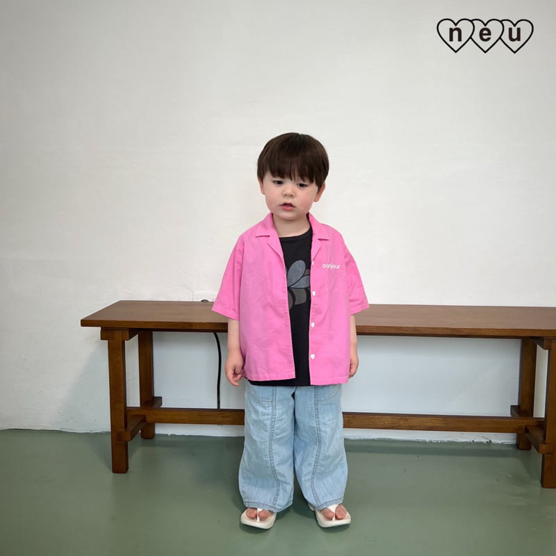 Neu - Korean Baby Fashion - #babyfashion - Bonjour Shirt - 5