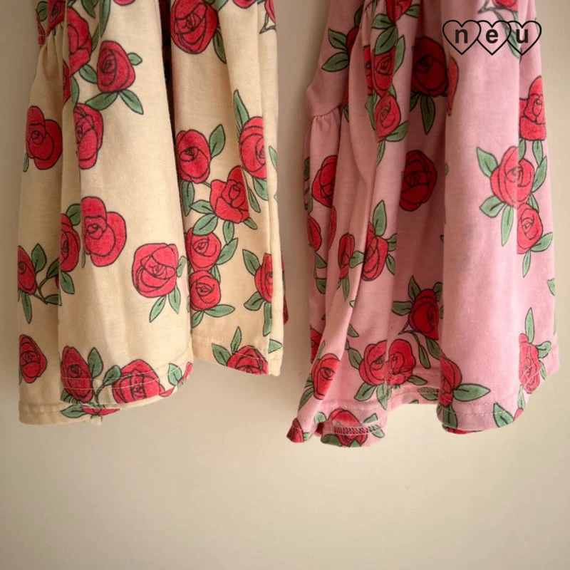 Neu - Korean Baby Fashion - #babygirlfashion - Rose One-piece