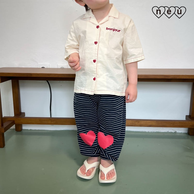 Neu - Korean Baby Fashion - #babylifestyle - Bonjour Shirt - 8