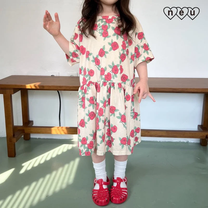 Neu - Korean Baby Fashion - #babyoninstagram - Rose One-piece - 3