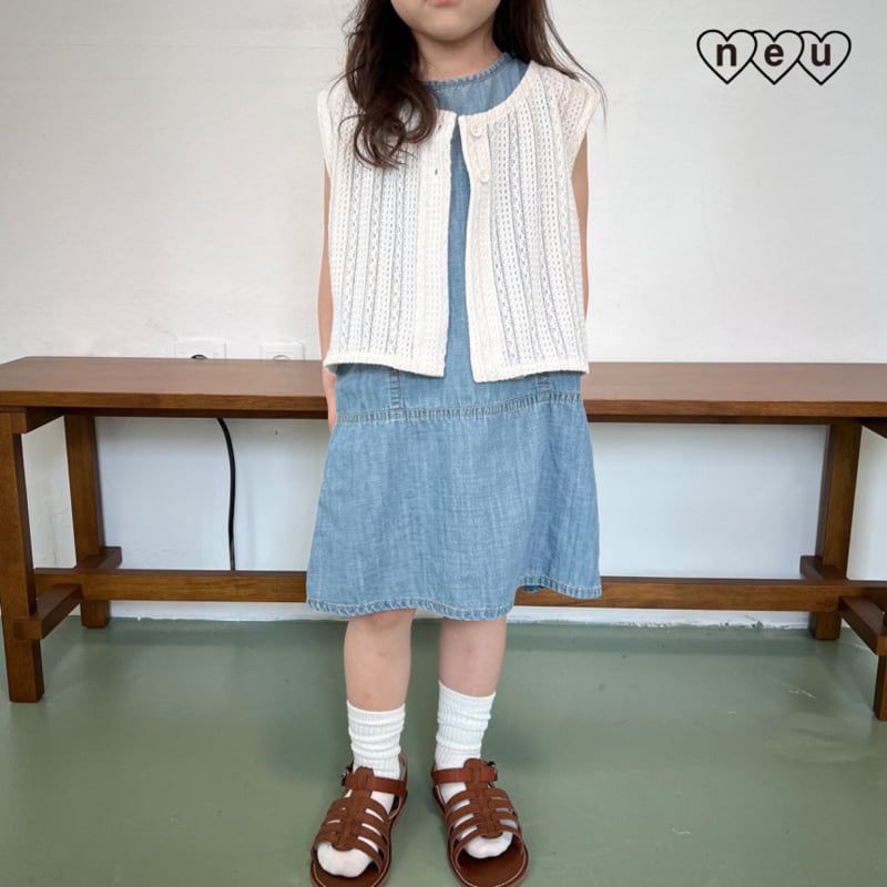 Neu - Korean Baby Fashion - #babyootd - Crochet Vest