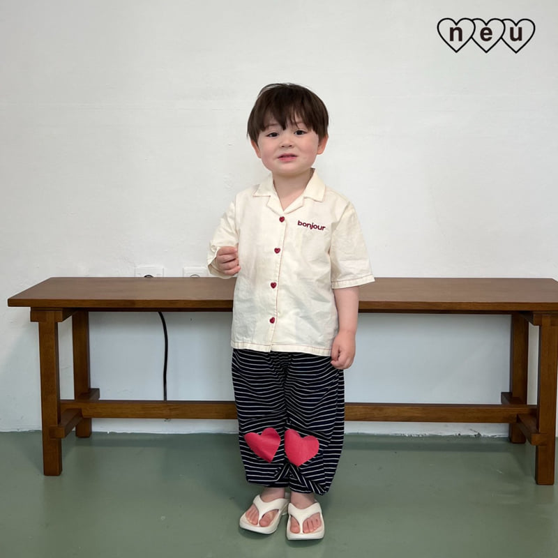 Neu - Korean Baby Fashion - #babyootd - Bonjour Shirt - 10