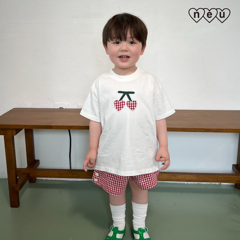Neu - Korean Baby Fashion - #babyootd - Cherry Tee - 2