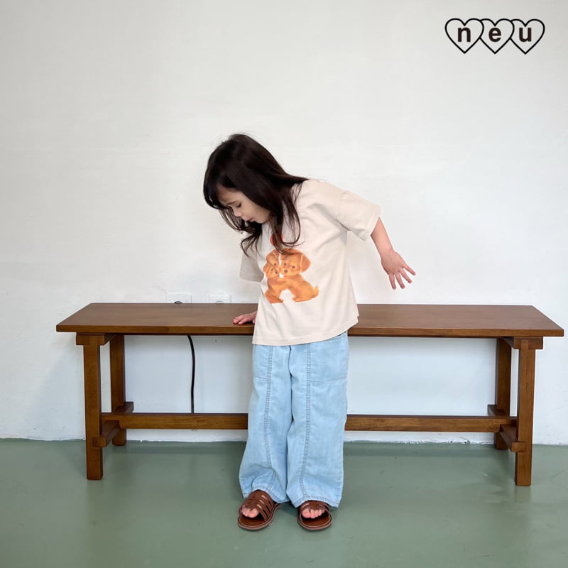 Neu - Korean Baby Fashion - #babyoutfit - H Denim Pants - 8