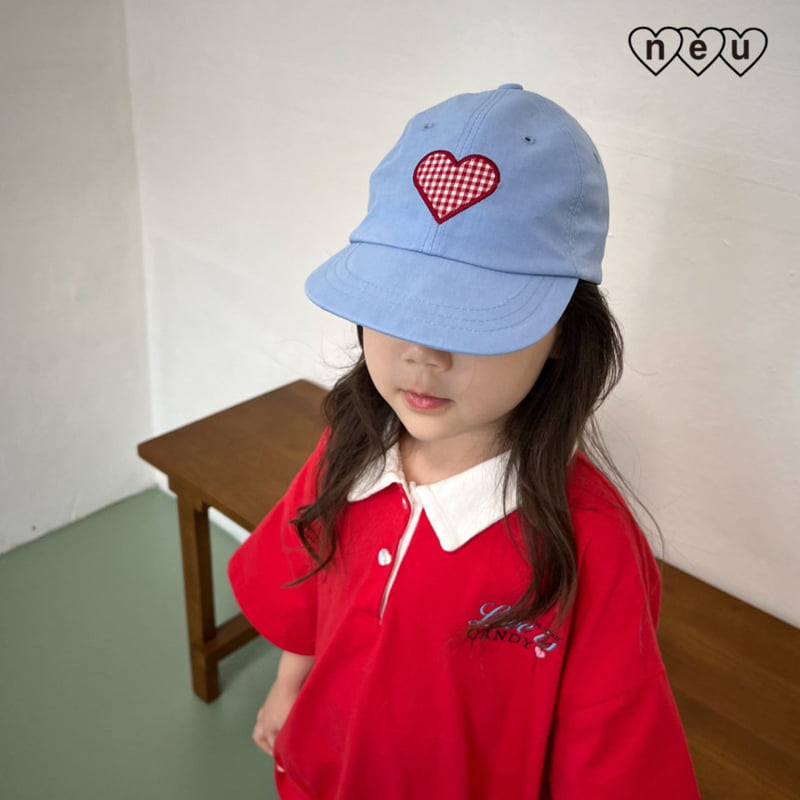 Neu - Korean Baby Fashion - #babyoutfit - Check Ball Cap