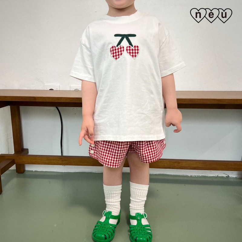 Neu - Korean Baby Fashion - #babyoutfit - Cherry Tee - 3