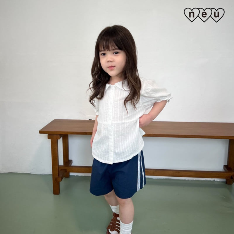 Neu - Korean Baby Fashion - #babyoutfit - Eyelet Shirt