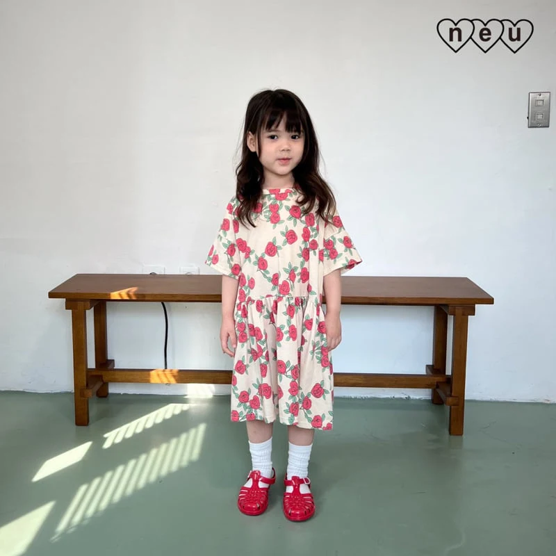 Neu - Korean Baby Fashion - #babyoutfit - Rose One-piece - 6