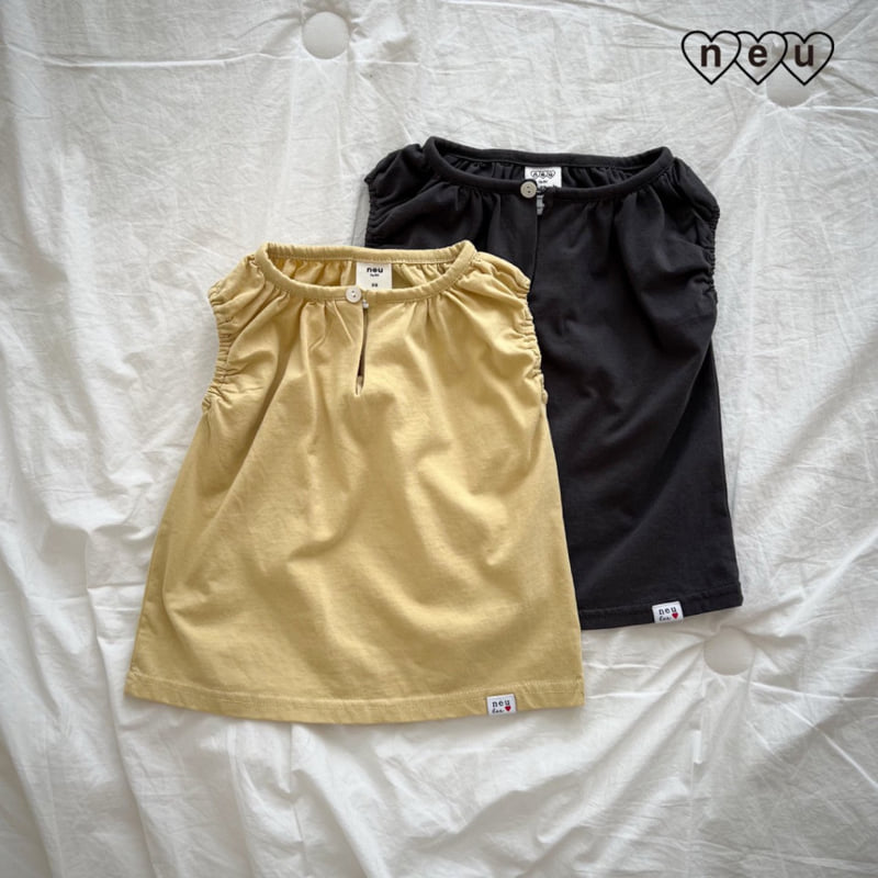Neu - Korean Baby Fashion - #onlinebabyshop - Cap Sleeve Tee
