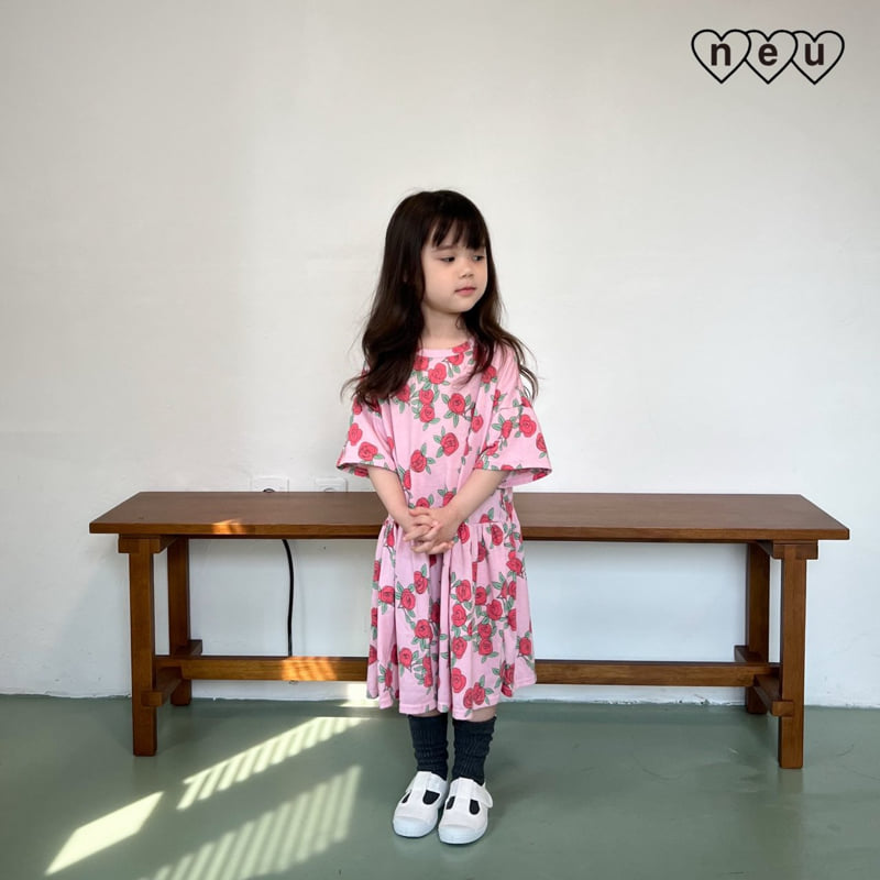 Neu - Korean Baby Fashion - #onlinebabyshop - Rose One-piece - 9