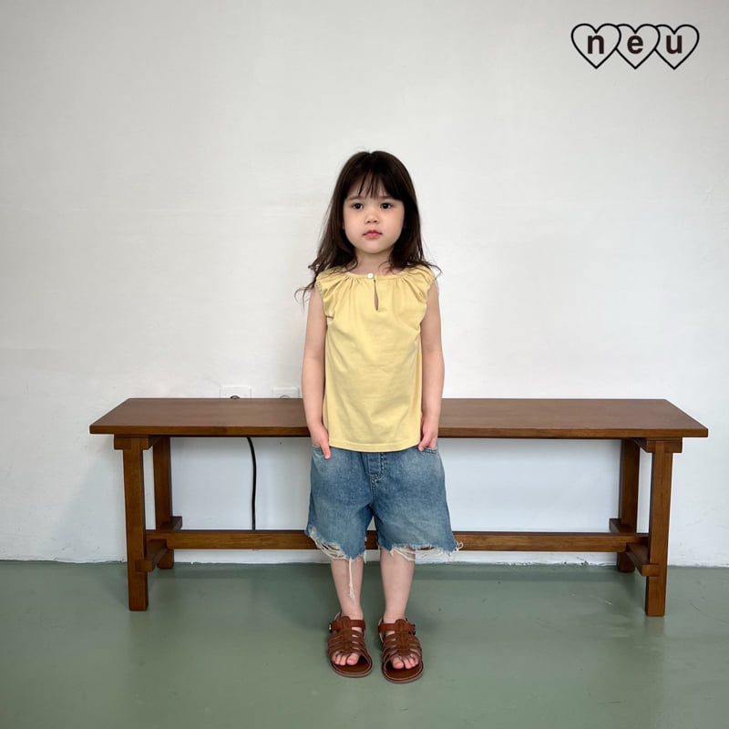 Neu - Korean Baby Fashion - #smilingbaby - Cap Sleeve Tee - 2