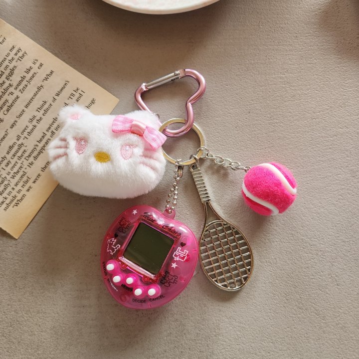 Newerly - Korean Women Fashion - #momslook - Kitty Game Device Keyring
