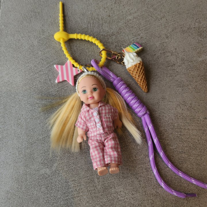 Newerly - Korean Women Fashion - #momslook - Pajama Babydoll Bag Keyring - 3