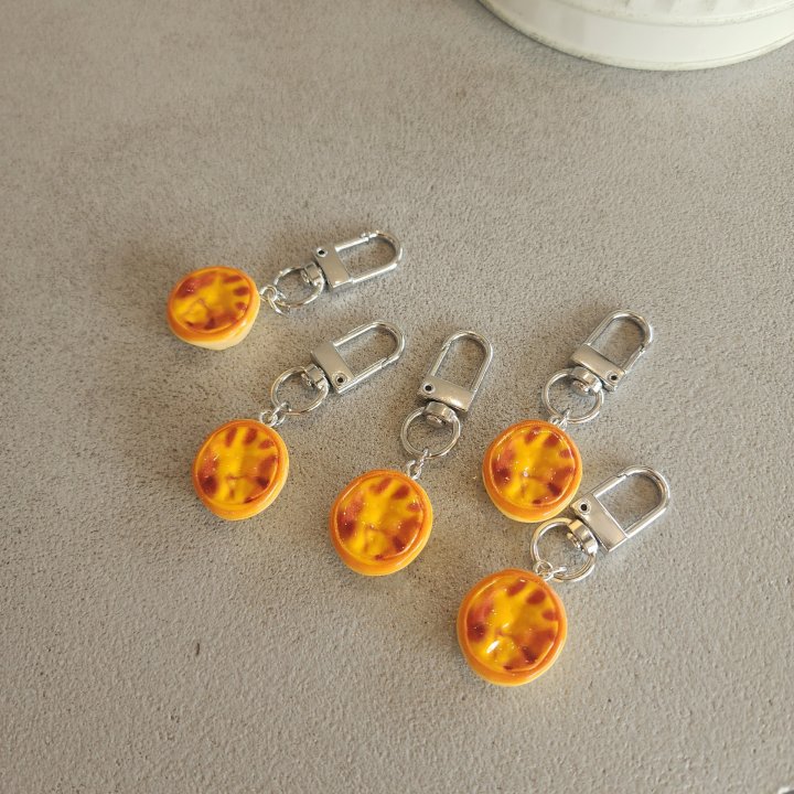 Newerly - Korean Women Fashion - #momslook - Egg Tarte Mini Keyring (ste of 5) - 2