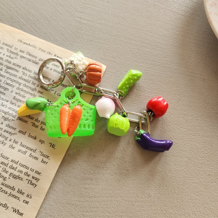 Newerly - Korean Women Fashion - #pursuepretty - Veggie Basket Keyring