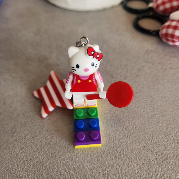 Newerly - Korean Women Fashion - #shopsmall - Lego Kitty Keyring - 2