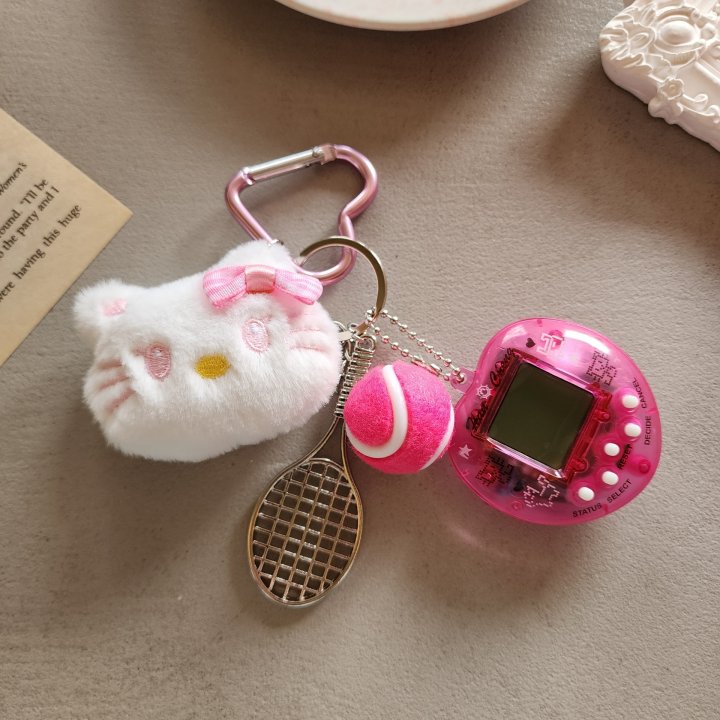 Newerly - Korean Women Fashion - #womensfashion - Kitty Game Device Keyring - 2
