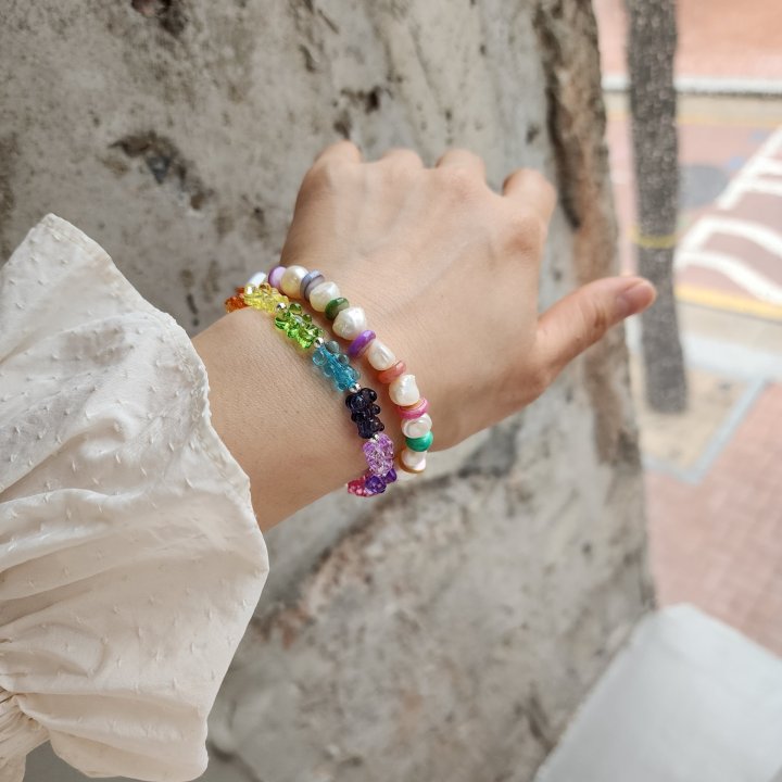 Newerly - Korean Women Fashion - #momslook - Color Stone Necklace - 4