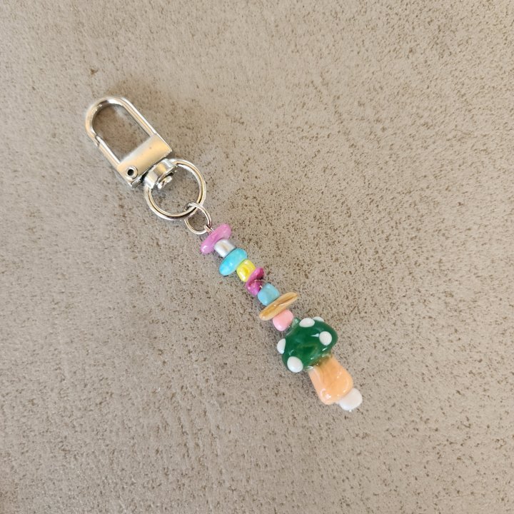 Newerly - Korean Women Fashion - #womensfashion - Stone Mushroom Mini Keyring - 2