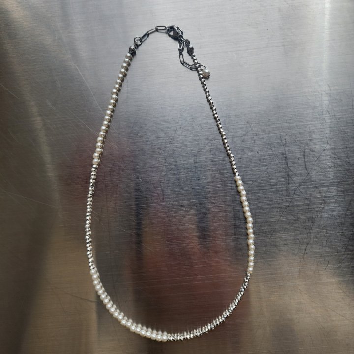 Newerly - Korean Women Fashion - #momslook - Shine Beads Pearl Necklace - 4