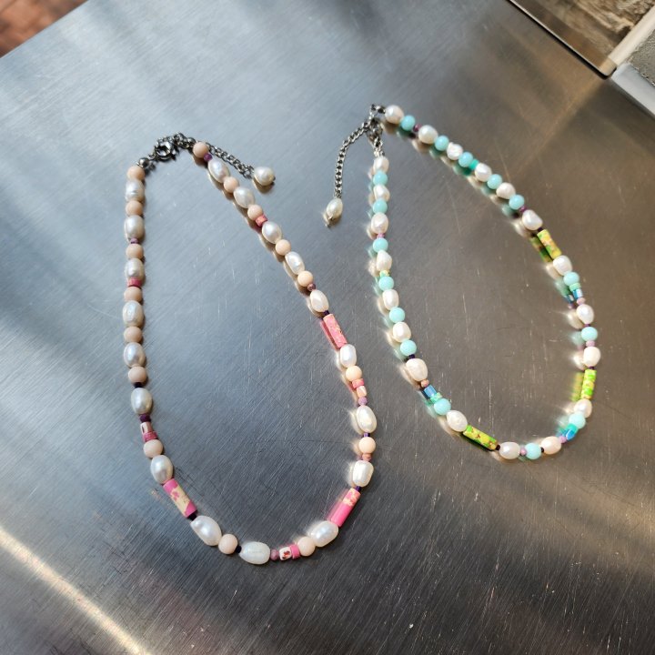 Newerly - Korean Women Fashion - #womensfashion - Pastel Pearl Necklace