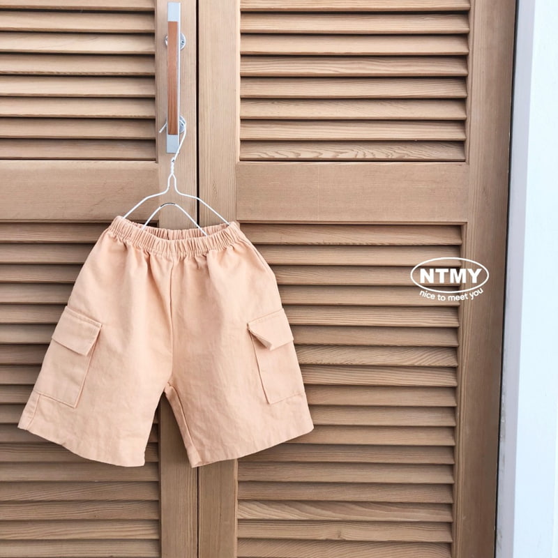 Nice To Meet You - Korean Children Fashion - #childofig - Twill Pocket Shorts - 9