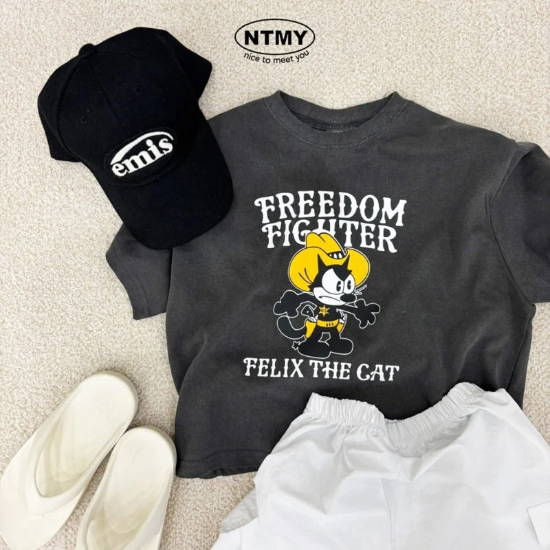 Nice To Meet You - Korean Children Fashion - #designkidswear - Freedom Tee - 8