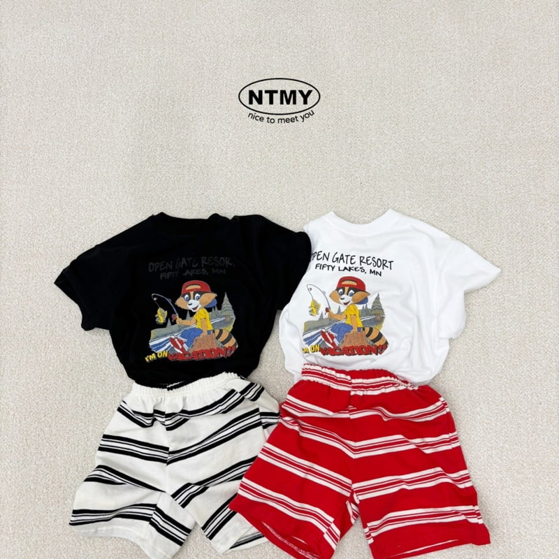 Nice To Meet You - Korean Children Fashion - #discoveringself - Raccoon Tee - 10