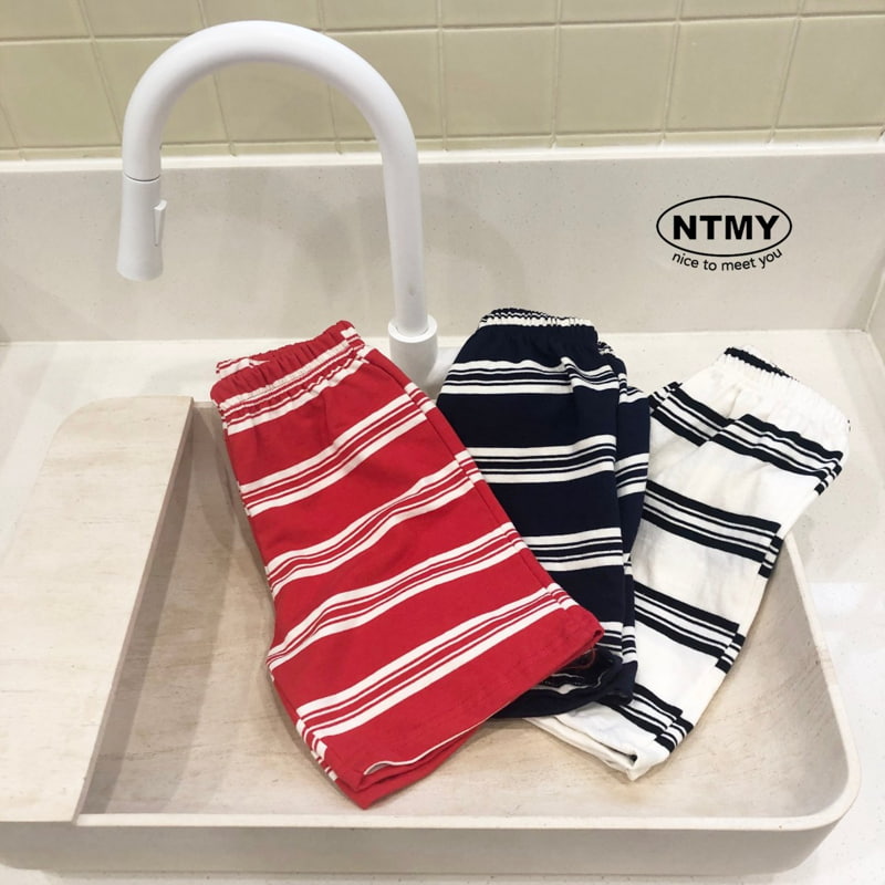 Nice To Meet You - Korean Children Fashion - #discoveringself - Stripe Tez Shorts - 2