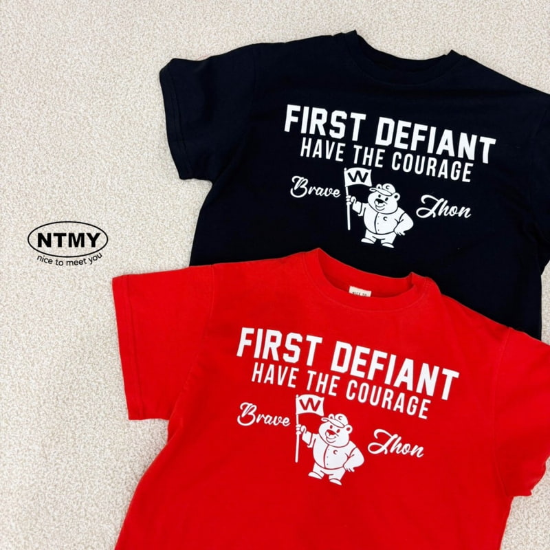 Nice To Meet You - Korean Children Fashion - #discoveringself - W Bear Tee - 10