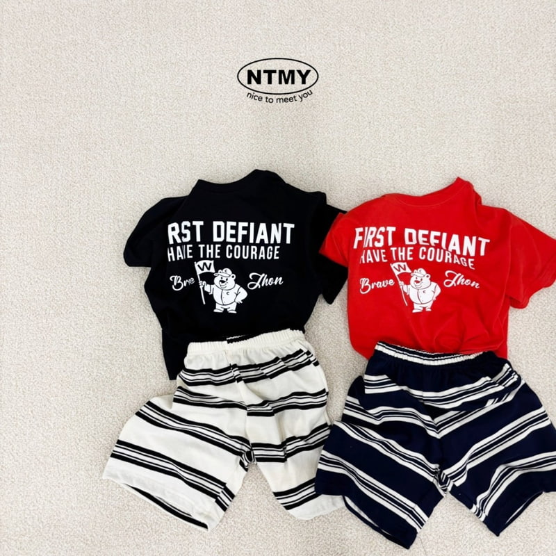 Nice To Meet You - Korean Children Fashion - #fashionkids - Stripe Tez Shorts - 3