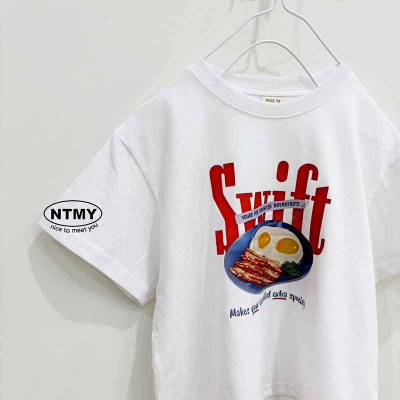 Nice To Meet You - Korean Children Fashion - #kidsshorts - Brunch Tee - 5