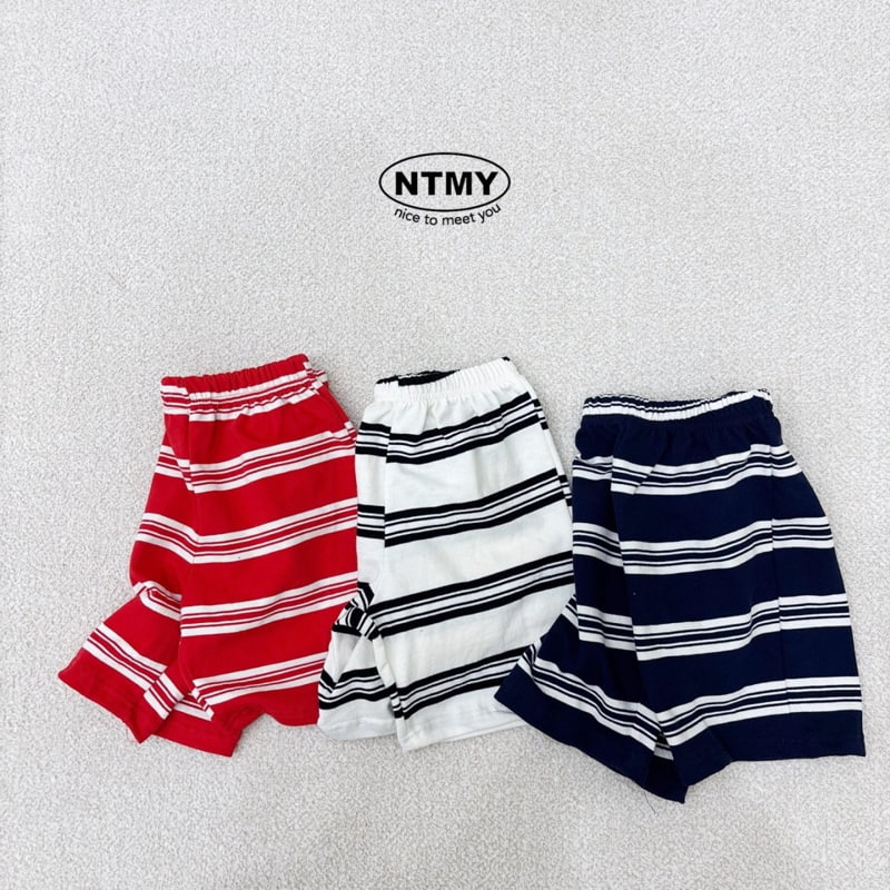 Nice To Meet You - Korean Children Fashion - #fashionkids - Stripe Tez Shorts - 4