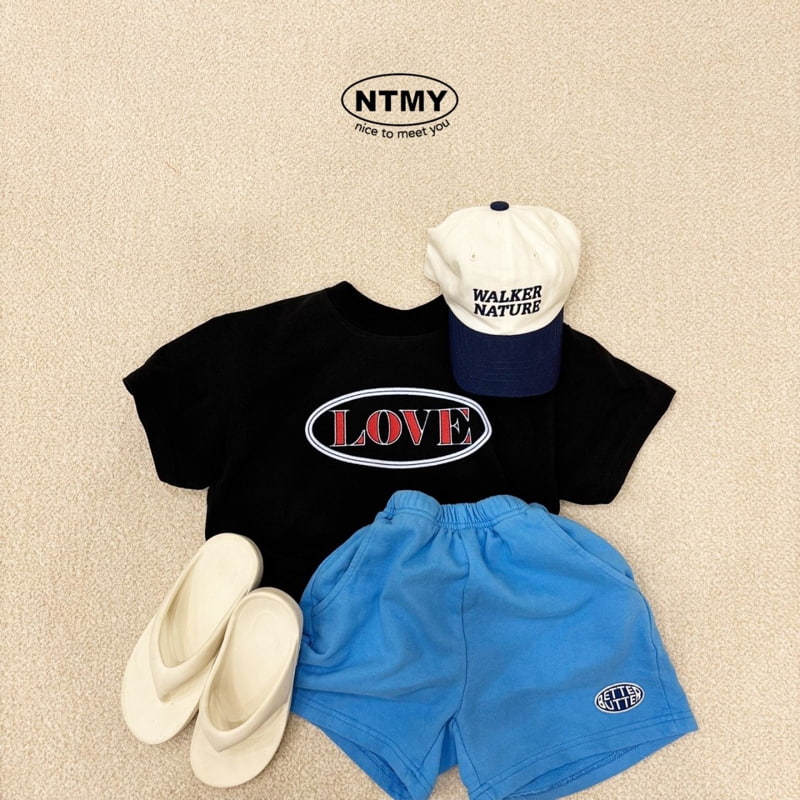 Nice To Meet You - Korean Children Fashion - #kidsshorts - Love Tee - 2