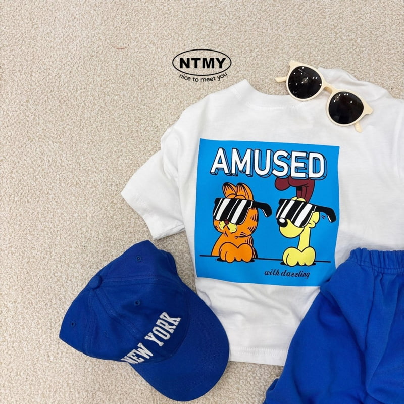 Nice To Meet You - Korean Children Fashion - #kidsshorts - Sunglasses Tee - 9