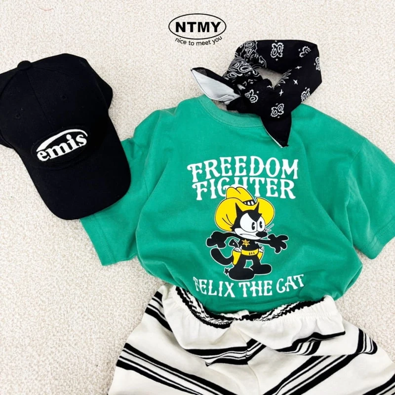 Nice To Meet You - Korean Children Fashion - #littlefashionista - Freedom Tee