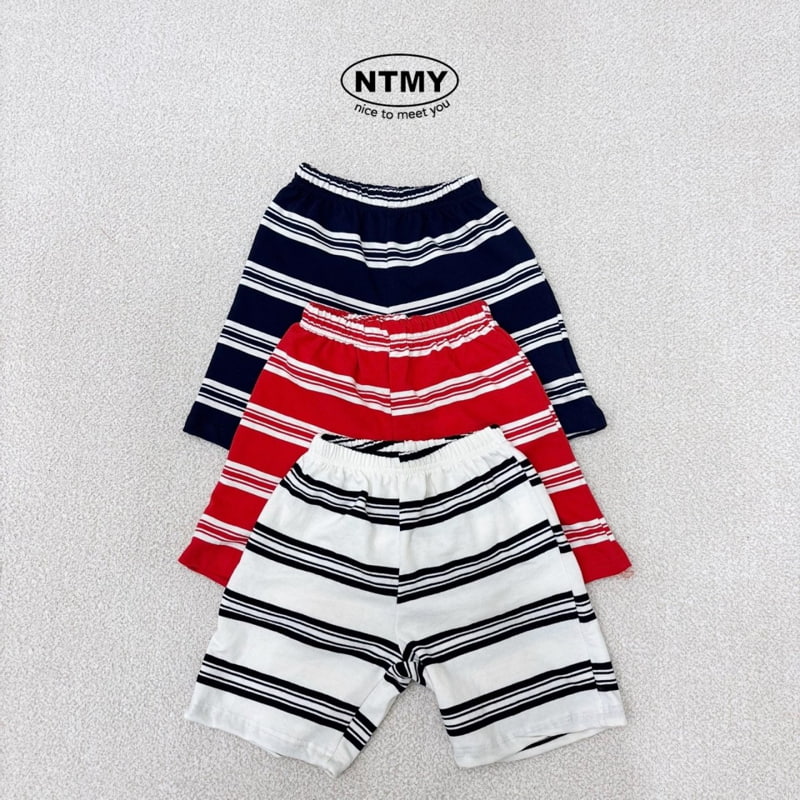 Nice To Meet You - Korean Children Fashion - #magicofchildhood - Stripe Tez Shorts - 9