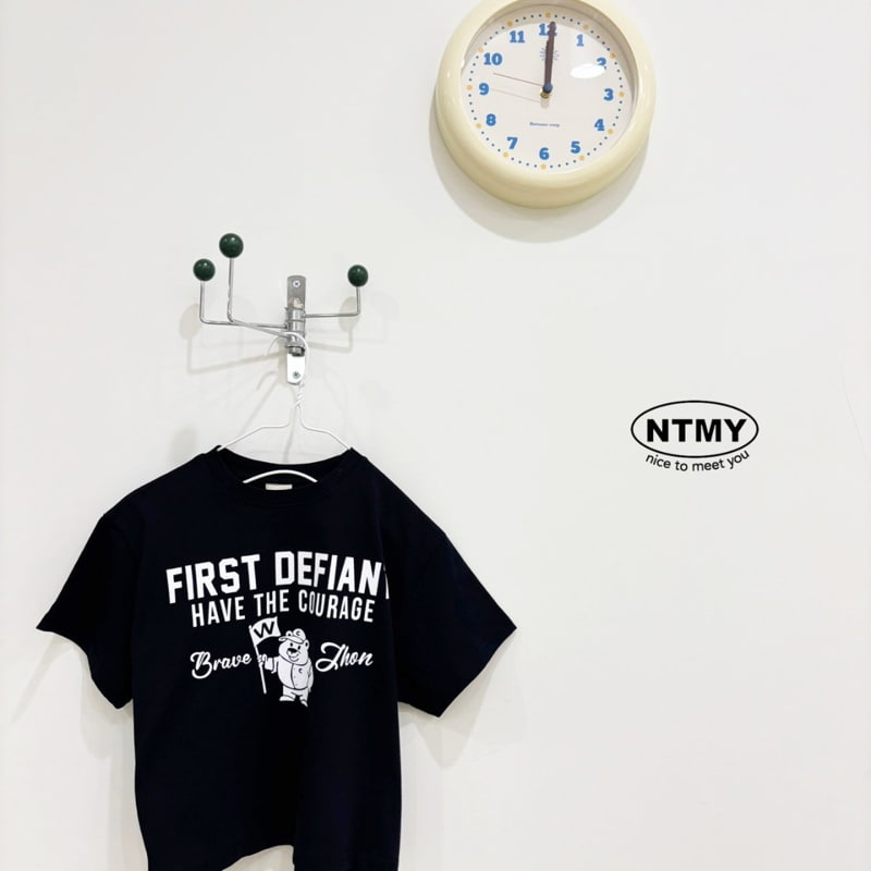 Nice To Meet You - Korean Children Fashion - #magicofchildhood - W Bear Tee - 3